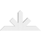 Ekena Millwork Saratoga Architectural Grade PVC Gable Bracket, 36"W x 18"H x 4"D x 4"F, 12/12 Pitch GBP036X18X0404SAR00 - alternate 2